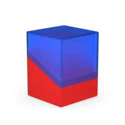 Ultimate Guard Boulder Synergy 100+ Blue Red Standard Size Deck Case Card Box - Image 1