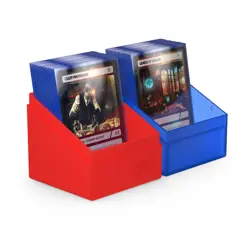 Ultimate Guard Boulder Synergy 100+ Blue Red Standard Size Deck Case Card Box - Image 5