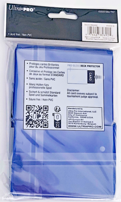 100 Ultra PRO Blue Deck Protectors Gloss Card Sleeves Standard mtg ccg pokemon - Image 2
