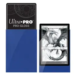 100 Ultra PRO Blue Deck Protectors Gloss Card Sleeves Standard mtg ccg pokemon - Image 3