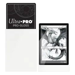 100 Ultra PRO Gloss White Deck Protectors Card Sleeves Standard mtg ccg pokemon - Image 2