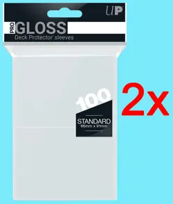 200 Ultra Pro Clear Gloss Deck Protector Standard Size Card Sleeves pokemon ccg - Image 1