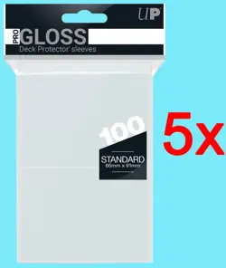 500 Ultra Pro Gloss Clear Deck Protectors Standard Size Card Sleeves NEW mtg ccg - Image 1