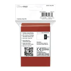 120 Ultra Pro GLOSS RED DECK PROTECTOR Small Card Sleeves Yugioh tcg ccg game - Image 2
