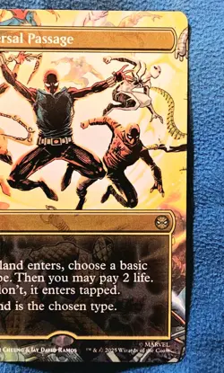 MTG Marvel's Spider-Man Multiverse Passage #206 Rare Regular Land Single Card - Image 3