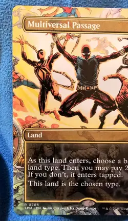 MTG Marvel's Spider-Man Multiverse Passage #206 Rare Regular Land Single Card - Image 4