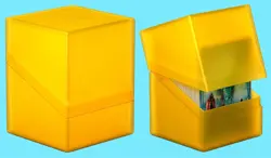 ULTIMATE GUARD AMBER BOULDER Standard Size DECK CASE 100+ NEW Card Storage Box - Image 1