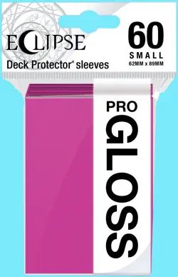 60 ULTRA PRO ECLIPSE HOT PINK SMALL PRO-GLOSS DECK PROTECTOR Card Sleeves ccg - Image 1
