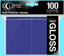 100 ULTRA PRO ECLIPSE GLOSS ROYAL PURPLE DECK PROTECTORS Standard Card Sleeves - Image 1