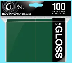 100 ULTRA PRO ECLIPSE GLOSS FOREST GREEN DECK PROTECTORS Standard Card Sleeves - Image 1