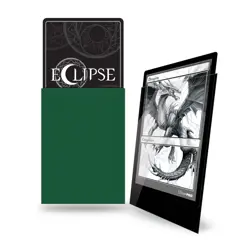 100 ULTRA PRO ECLIPSE GLOSS FOREST GREEN DECK PROTECTORS Standard Card Sleeves - Image 2