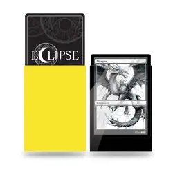100 ULTRA PRO ECLIPSE GLOSS LEMON YELLOW DECK PROTECTORS Standard Card Sleeves - Image 2
