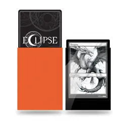 100 ULTRA PRO ECLIPSE GLOSS PUMPKIN ORANGE DECK PROTECTORS Standard Card Sleeves - Image 2