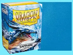 100 DRAGON SHIELD MATTE SAPPHIRE STANDARD SIZE Card Sleeves deck protector mtg - Image 1