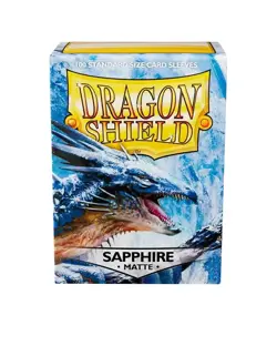 100 DRAGON SHIELD MATTE SAPPHIRE STANDARD SIZE Card Sleeves deck protector mtg - Image 2