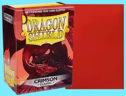 100 DRAGON SHIELD CLASSIC Standard Size CRIMSON Card Sleeves deck protector mtg - Image 1