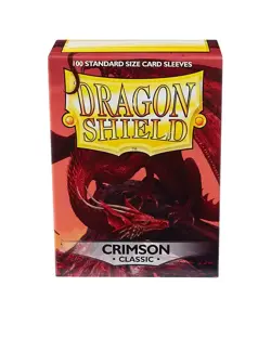 100 DRAGON SHIELD CLASSIC Standard Size CRIMSON Card Sleeves deck protector mtg - Image 2
