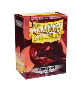 100 DRAGON SHIELD CLASSIC Standard Size CRIMSON Card Sleeves deck protector mtg - Image 4