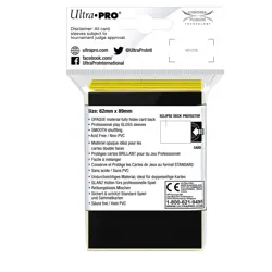 60 ULTRA PRO ECLIPSE LEMON YELLOW PRO-GLOSS DECK SMALL PROTECTOR Card Sleeve tcg - Image 2