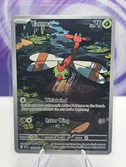 Yanma Pokemon TCG Destined Rivals Full Art Illustration Rare Card 183/182 - Image 1