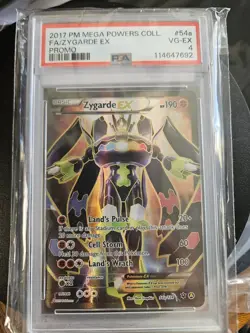 PSA 4 ZYGARDE EX 2017 PM Mega Powers Collection Promo Pokemon Card 54a/124 - Image 3