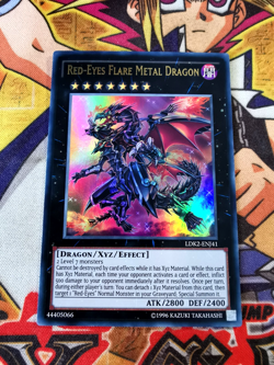Red-Eyes Flare Metal Dragon ldk2-enj41 Unltd Ed (NM+) Ultra Rare Yu-Gi-Oh! - Image 1