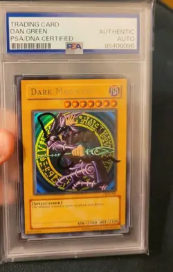 Dan Green Signed Autograph Dark Magician PSA Yu-Gi-Oh SDY-006 Starter Deck Yugi - Image 1