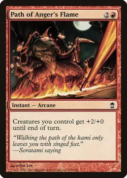 (4x) PATH OF ANGER'S FLAME - Saviors of Kamigawa - MTG Magic the Gathering Card - Image 1