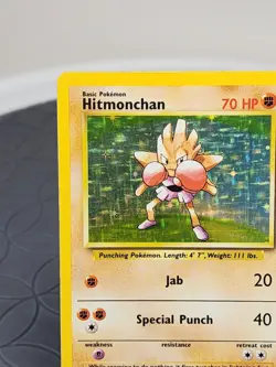 Pokemon Hitmonchan Base Set Holo Rare Trading Card 7/130 Excellent Condition - Image 5
