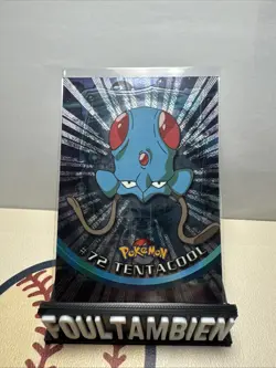 Topps Pokemon Tv Animation Series Tentacool Foil Card - Image 1