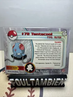 Topps Pokemon Tv Animation Series Tentacool Foil Card - Image 2