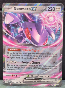 Genesect ex 067/086 Double Rare Black Bolt Pokemon Holo Card TCG Near Mint NM - Image 1