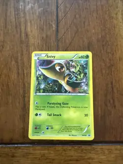 Pokemon 2011 Black & White Snivy Holo Black Star Promo Card #BW06 - Image 1