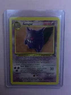 Pokemon Gengar TCG 20/62 Fossil Non-Holo Rare Card Near Mint Condition - Image 1