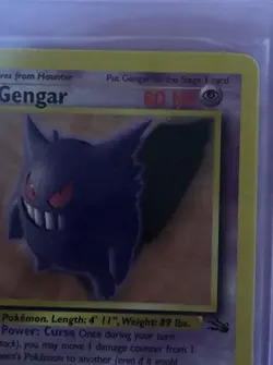 Pokemon Gengar TCG 20/62 Fossil Non-Holo Rare Card Near Mint Condition - Image 4