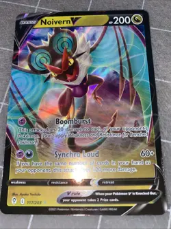 Pokemon TCG Noivern v Evolving Skies Holo Ultra Rare Card 117/203 Mint Condition - Image 1