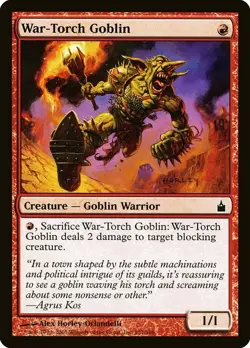 (2x) WAR-TORCH GOBLIN - Ravnica: City of Guilds - MTG Magic the Gathering Card - Image 1