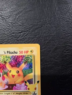 Pokemon Birthday Pikachu Holo Card 24/108 Celebrations 25th Anniversary NM Mint - Image 3