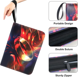 400 Pockets Trading Card Binder for MTG/YGO/TCG Cards,Portable Waterproof Card S - Image 4