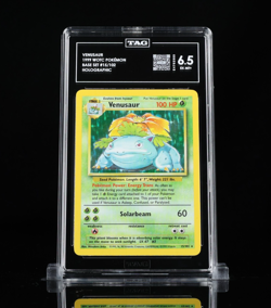 Venusaur 15/102 Holographic TAG 6.5 Excellent-Mint+ Pokemon Card WOTC 1999 - Image 1