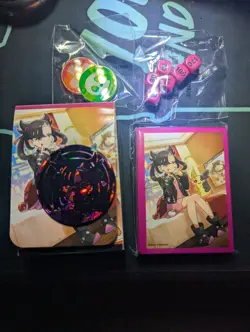 Pokemon Marnie Premium Tournament Collection Card Sleeves, Card Box, Dice, Coins - Image 1