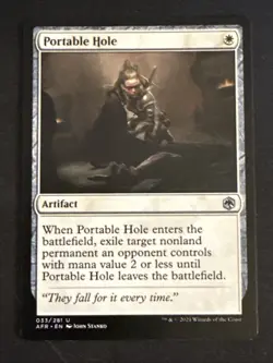 1x Portable Hole (033) Adventures in the Forgotten Realms LP MTG Magic x1 MKE - Image 1