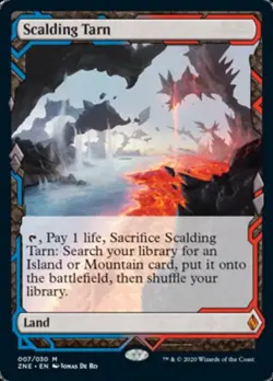 MTG English Scalding Tarn NM Foil Zendikar Rising Expeditions - Image 1