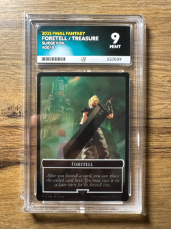 Magic MTG Final Fantasy Foretell / Treasure #0010 *SURGE FOIL* Ace Graded 9 - Image 1