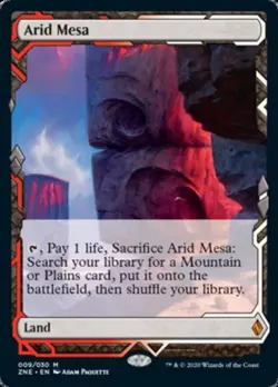 MTG English Arid Mesa NM Foil Zendikar Rising Expeditions - Image 1