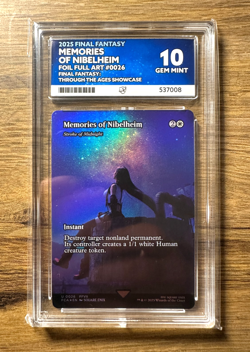 Magic MTG Final Fantasy Memories of Nibelheim #26 Full Art *FOIL* Ace Graded 10 - Image 1
