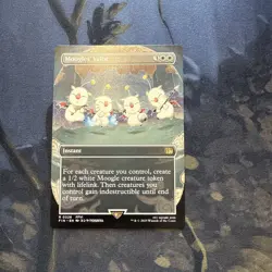MTG Moogles' Valor Borderless - Normal - R - Extended Art - FINAL FANTASY - #326 - Image 1