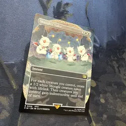 MTG Moogles' Valor Borderless - Normal - R - Extended Art - FINAL FANTASY - #326 - Image 3