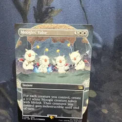 MTG Moogles' Valor Borderless - Normal - R - Extended Art - FINAL FANTASY - #326 - Image 4