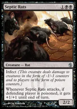 Septic Rats - Light Play MTG Mirrodin Besieged - Image 1